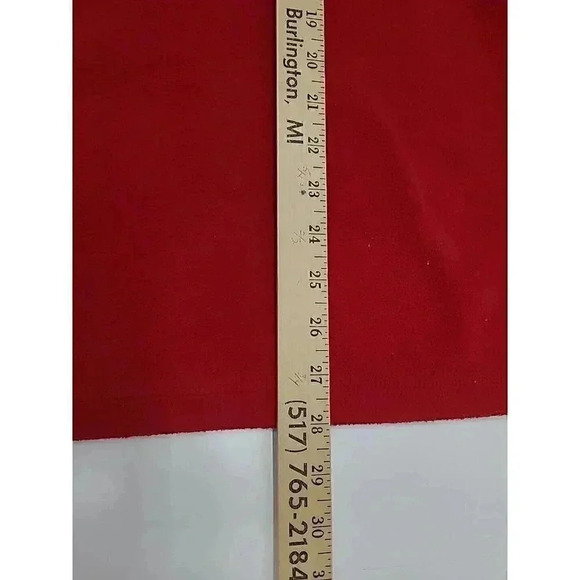 Vintage Lauren Ralph Lauren Fleece Pullover Women's Size Medium Red Embroidered - Picture 8 of 8